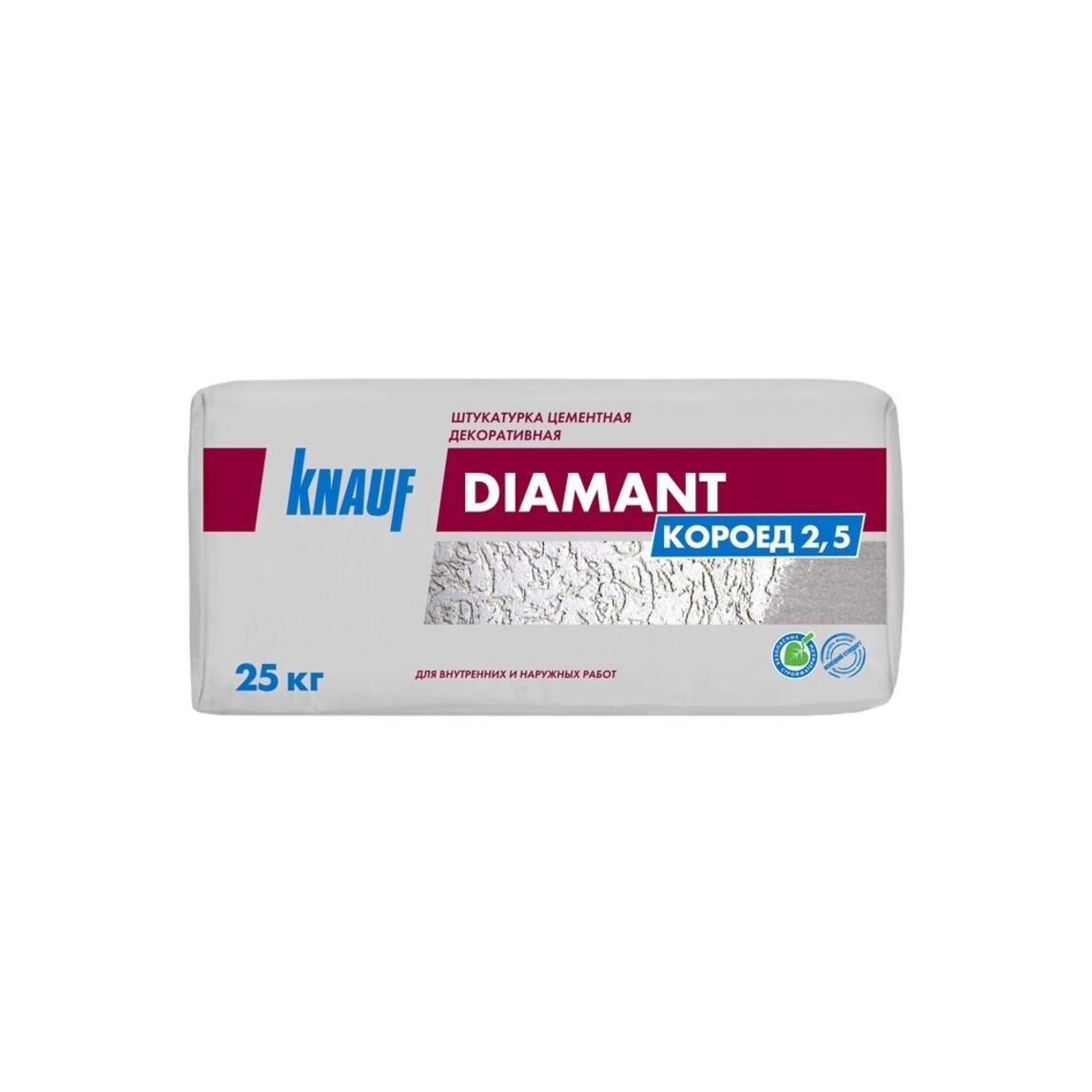 Штукатурка декоративная Knauf Diamant короед 2,5 мм, 25 кг