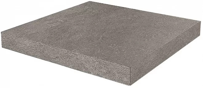 Ступень угловая клееная Про Стоун серый темный 33x33x0,9