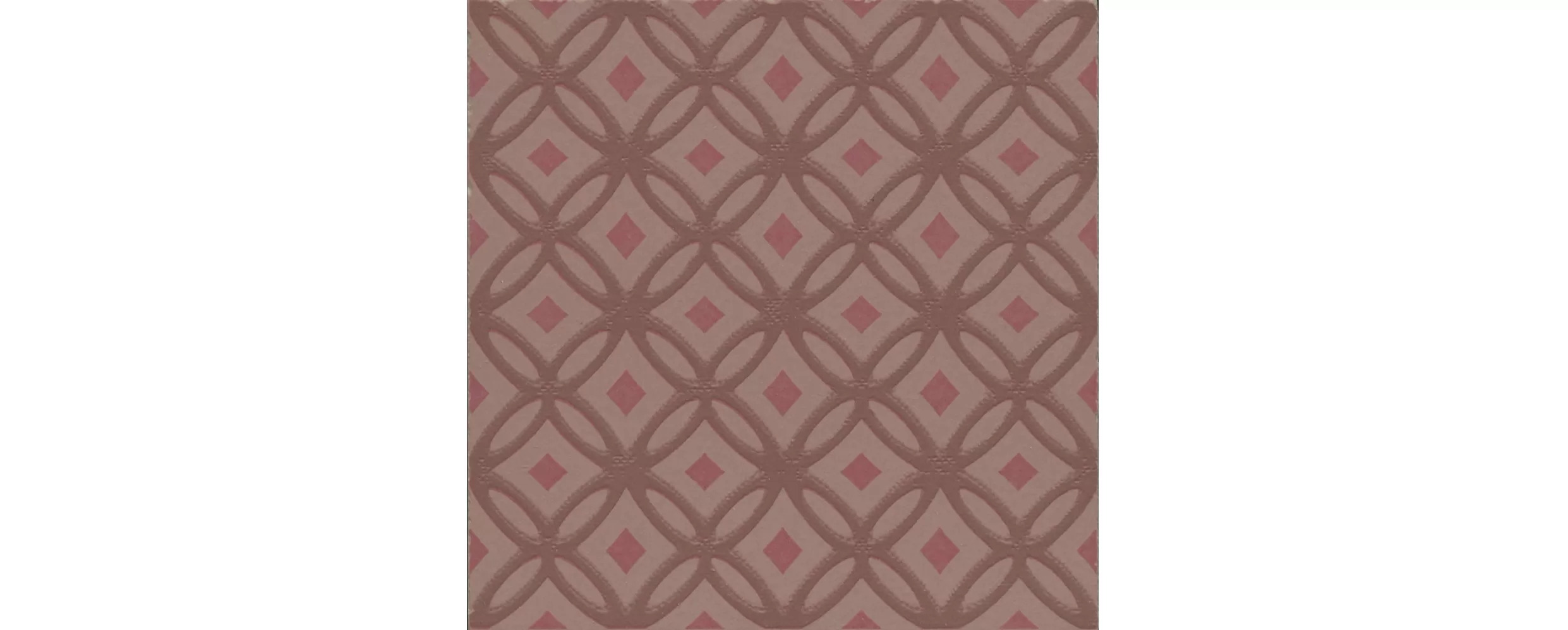 Декор Агуста 1 розовый матовый 9,8x9,8x0,7